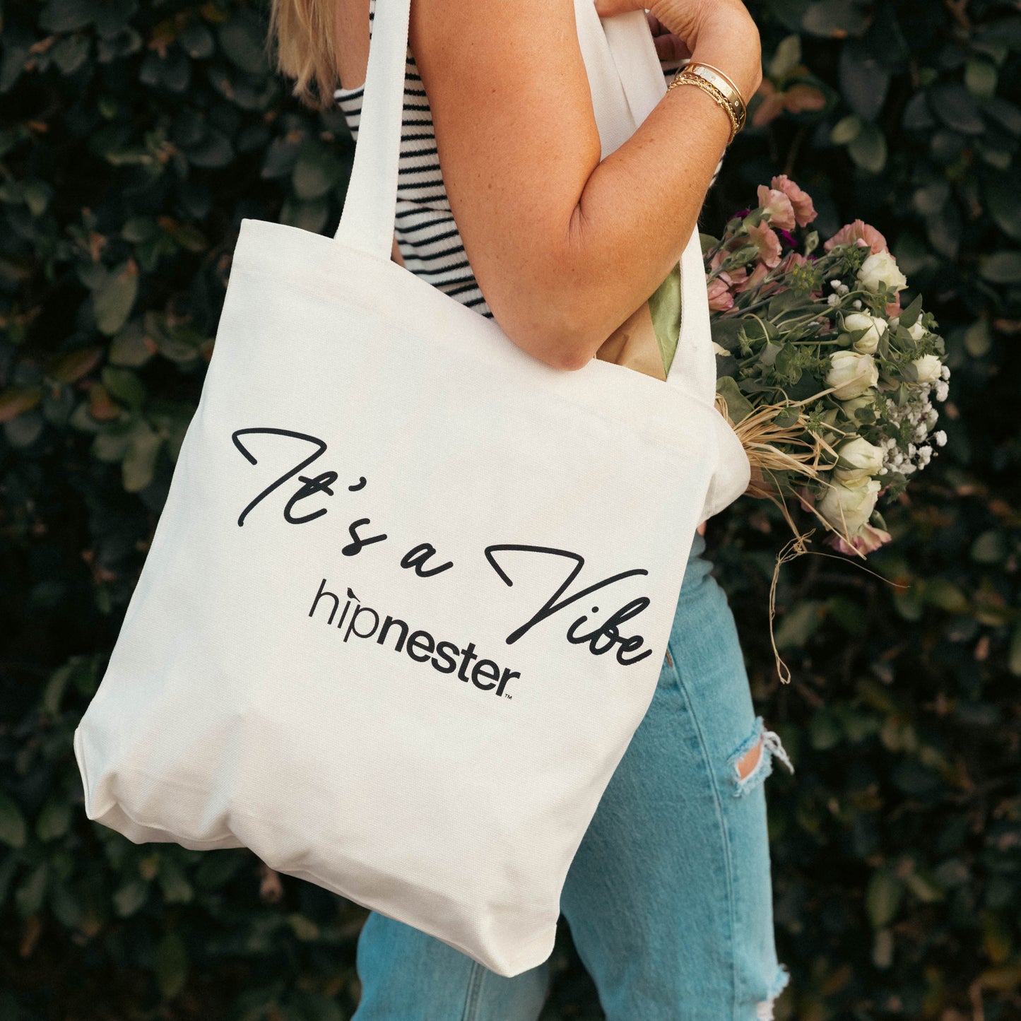 It's a Vibe Canvas Tote Bag – Durable Cotton Tote for Everyday Adventures