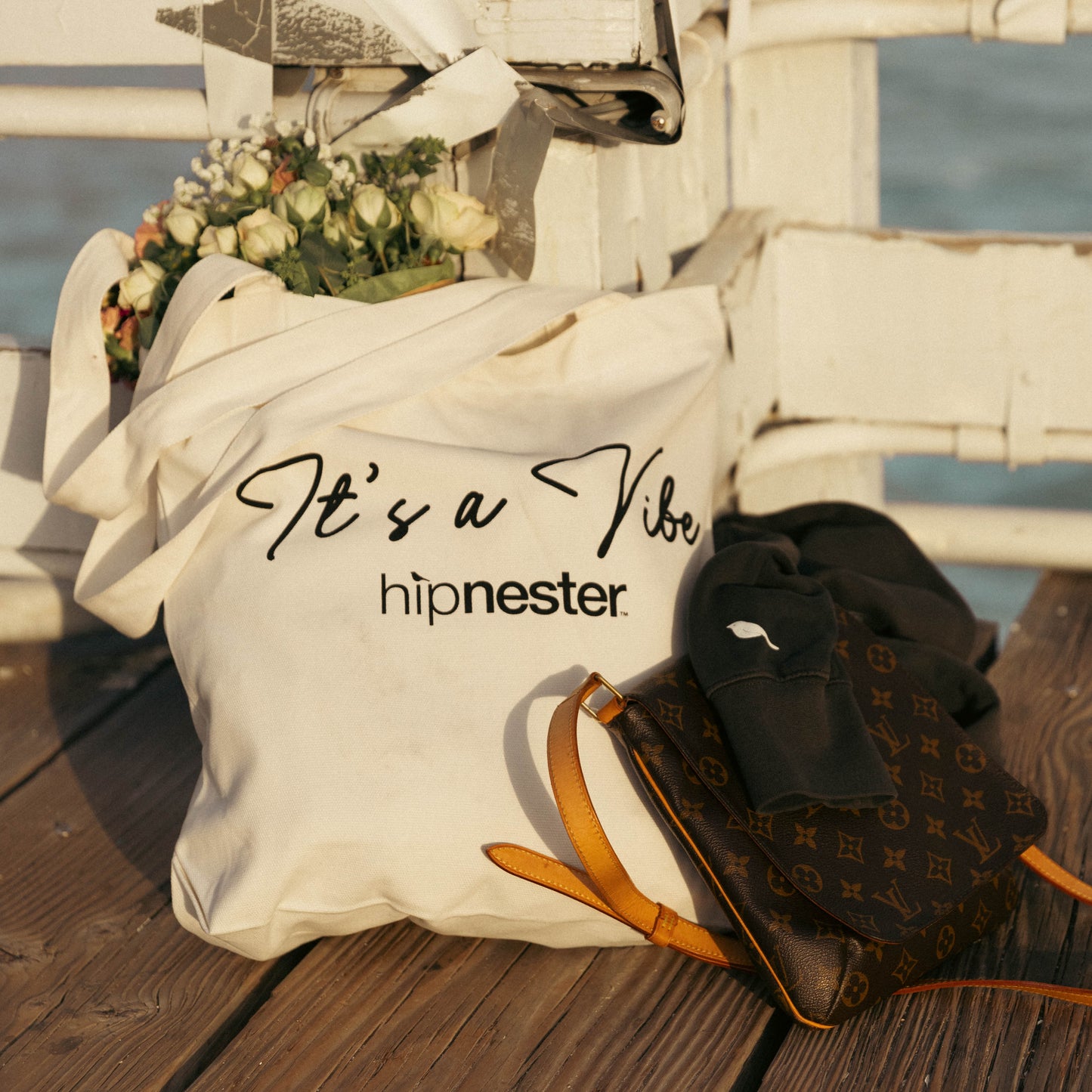 It's a Vibe Canvas Tote Bag – Durable Cotton Tote for Everyday Adventures